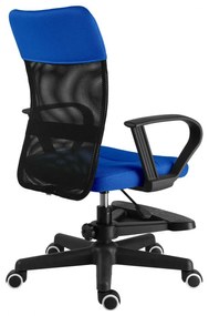 Detská stolička Neoseat MONKEY s podnožou — látka, čierna / tmavo modrá