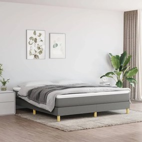 Rám na boxspring posteľ tmavosivý 180x200 cm látka