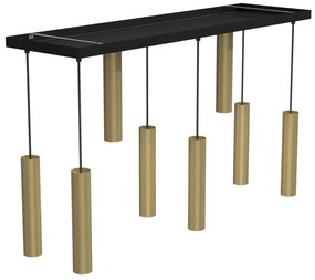 Luster na lanku RAITO 8xGU10/8W/230V mosadz