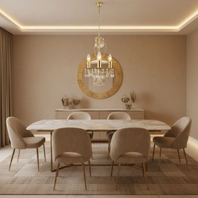 Toolight Toolight, stropné svietidlo 3xE14, EBT012-3CP, zlatá, OSW-01247