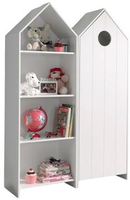 Biela otvorená detská šatníková skriňa 115x171,5 cm CASAMI – Vipack