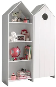 Biela otvorená detská šatníková skriňa 115x171,5 cm CASAMI – Vipack