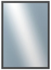 DANTIK - Zrkadlo v rámu, rozmer s rámom 50x70 cm z lišty KASSETTE šedá (3078)