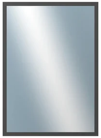 DANTIK - Zrkadlo v rámu, rozmer s rámom 50x70 cm z lišty KASSETTE šedá (3078)