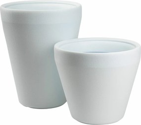 Sada 2 ks květináčů Purea 51,2x39,5/34,9x39,5 cm bílá
