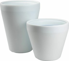 Sada 2 ks květináčů Purea 51,2x39,5/34,9x39,5 cm bílá