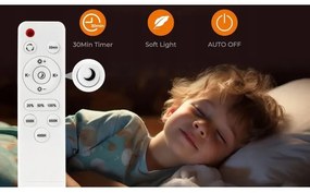 LED Stmievateľné stropné svietidlo LED/60W/230V 3000-6500K pr. 60 cm čierna + DO