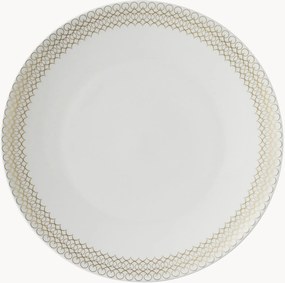 Plytké taniere z kostného porcelánu Jade, 6 ks