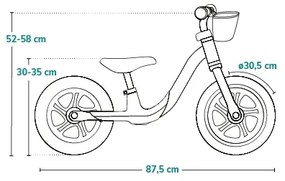 Lionelo - Odrážadlo ALEX PLUS béžová