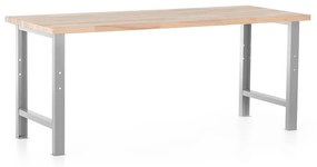 Dielenský stôl Basic 200 x 80 cm, sivá