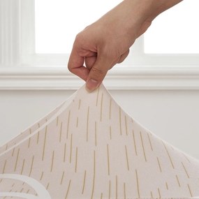 4Home Napínací poťah na stoličku Abstract béžová, 45-50 cm, súprava 2 ks