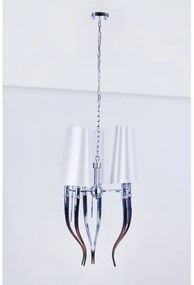 Azzardo AZ0028 - Luster na reťazi DIABLO 6xE14/11W/230V biela