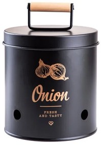 Nádoba YENNIS na cibuľu, čierna 703805