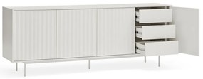 Biela nízka komoda 211x80 cm Sierra – Teulat