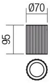 Redo 01-2585 - Bodové svietidlo DELPHI 1xGU10/7W/230V pr. 7 cm zlaté