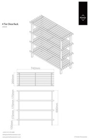 Stojan na topánky v prírodnej farbe – Premier Housewares