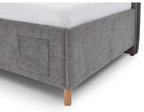 Sivá detská posteľ s úložným priestorom 90x200 cm Fun – Meise Möbel