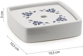 Gedy Gedy, CIXI mydlenka na postavenie, porcelán, modrá/biela, CX1189