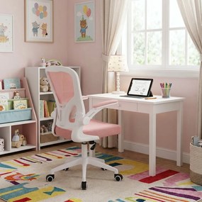 Detská otočná stolička Neoseat LEXI — látka, ružová