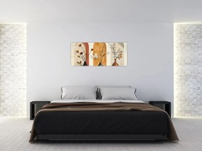 Obraz - Vázy v oblúkoch (120x50 cm)