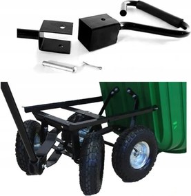CH Čierny záhradný vyklápací vozík Fury - 75l
