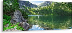 Obraz jazera v Tatrách (120x50 cm)