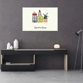 Obraz - Mestá Európy N⁰4 (90x60 cm)