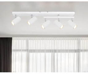 Globo 57911-5W - Bodové svietidlo ROBBY 5xGU10/35W/230V biela