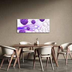 Obraz - Guľa, guličky, kvety, ... (120x50 cm)