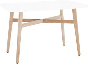 Jedálenský stôl Calvin (pre 4 osoby) (biela). Vlastná spoľahlivá doprava až k Vám domov. 1029520