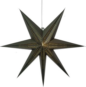 STAR TRADING Závesná papierová hviezda Point Dark Green 60 cm