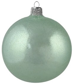 Vianočná sklenená guľa mentolová