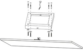 Eglo 98562 - LED RGB Stmievateľné stropné svietidlo TURCONA-C LED/15W/230V + DO