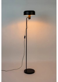 Čierna stojacia lampa s kovovým tienidlom (výška 135 cm) Landon – White Label