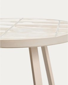 Okrúhly záhradný stolík s keramickou doskou ø 45 cm Tella – Kave Home