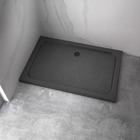 BPS-koupelny Obdĺžniková akrylátová sprchová vanička SILK BL 100x90 čierna