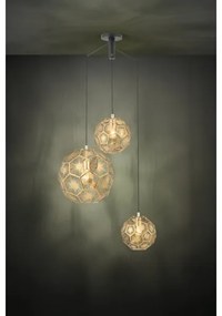 Eglo 39758 - Luster na lanku SKOURA 3xE27/60W/230V