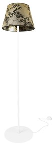 Stojacia lampa Werona, 1x textilné tienidlo so vzorom (výber zo 6 farieb), (výber z 3 farieb konštrukcie), s