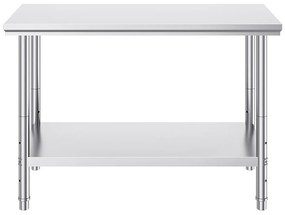 Kuchynský stôl z nehrdzavejúcej ocele