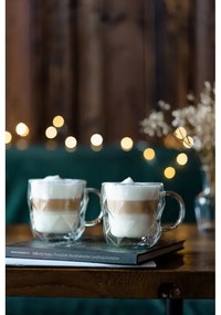 Súprava 2 dvojstenných hrnčekov Vialli Design Geo, 330 ml