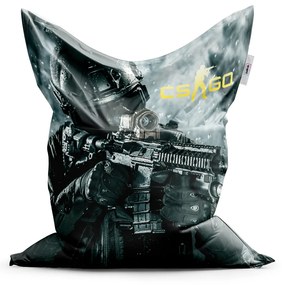 Sablio Sedací vak Classic CS:GO Vojak 1 - 150x100 cm