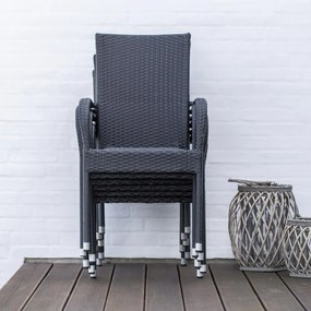 Záhradná ratanová stolička PARIS - set 6 ks