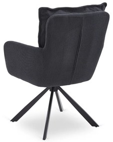 Otočná stolička MAGNUS čierna