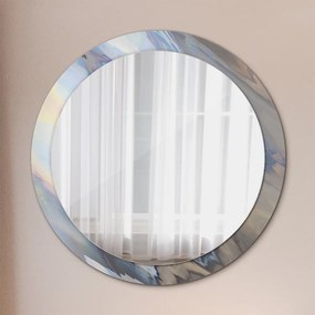 Okrúhle ozdobné zrkadlo Holografická textúra fi 90 cm