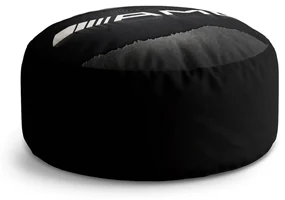 Sablio Taburet Circle AMG čierna: 40x50 cm