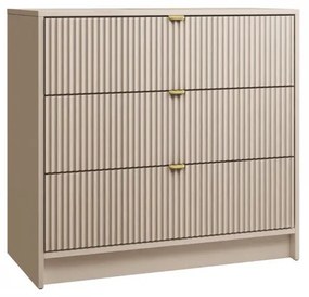 Komoda Rozoma 3SZ (piesková béžová). Vlastná spoľahlivá doprava až k Vám domov. 1122875