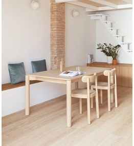 Rozkladací jedálenský stôl v dekore jaseňa 160x100 cm Atlas - Teulat