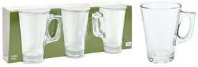 Sklenený hrnček Clear 250ml sada 3ks