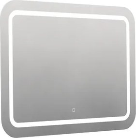 Zaoblené zrkadlo 100x70cm s LED osvetlením, topná fólia, senzor s nastaviteľnou teplotou 2700-6500K, IP44 ZIL10070KTLEDS