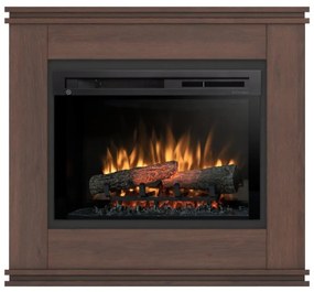 Elektrický krb Vena 26 tmavý dub/čierny